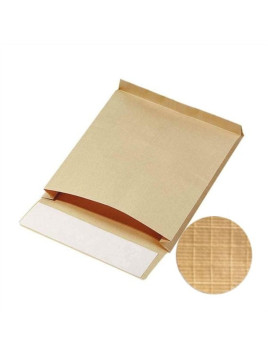 Pochette Kraft armé 260 x 330 mm - 130g - Soufflet 50 mm - Sans fenêtre - Lot de 25