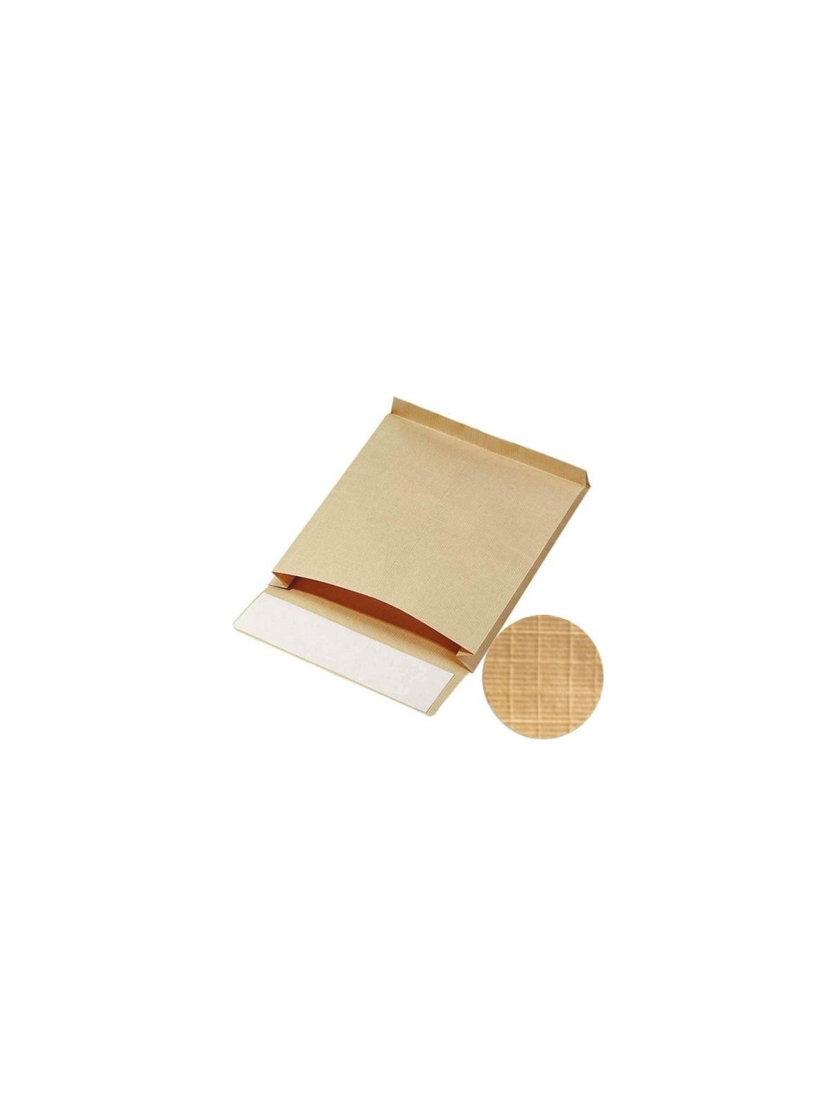 Pochette Kraft armé 260 x 330 mm - 130g - Soufflet 50 mm - Sans fenêtre - Lot de 25