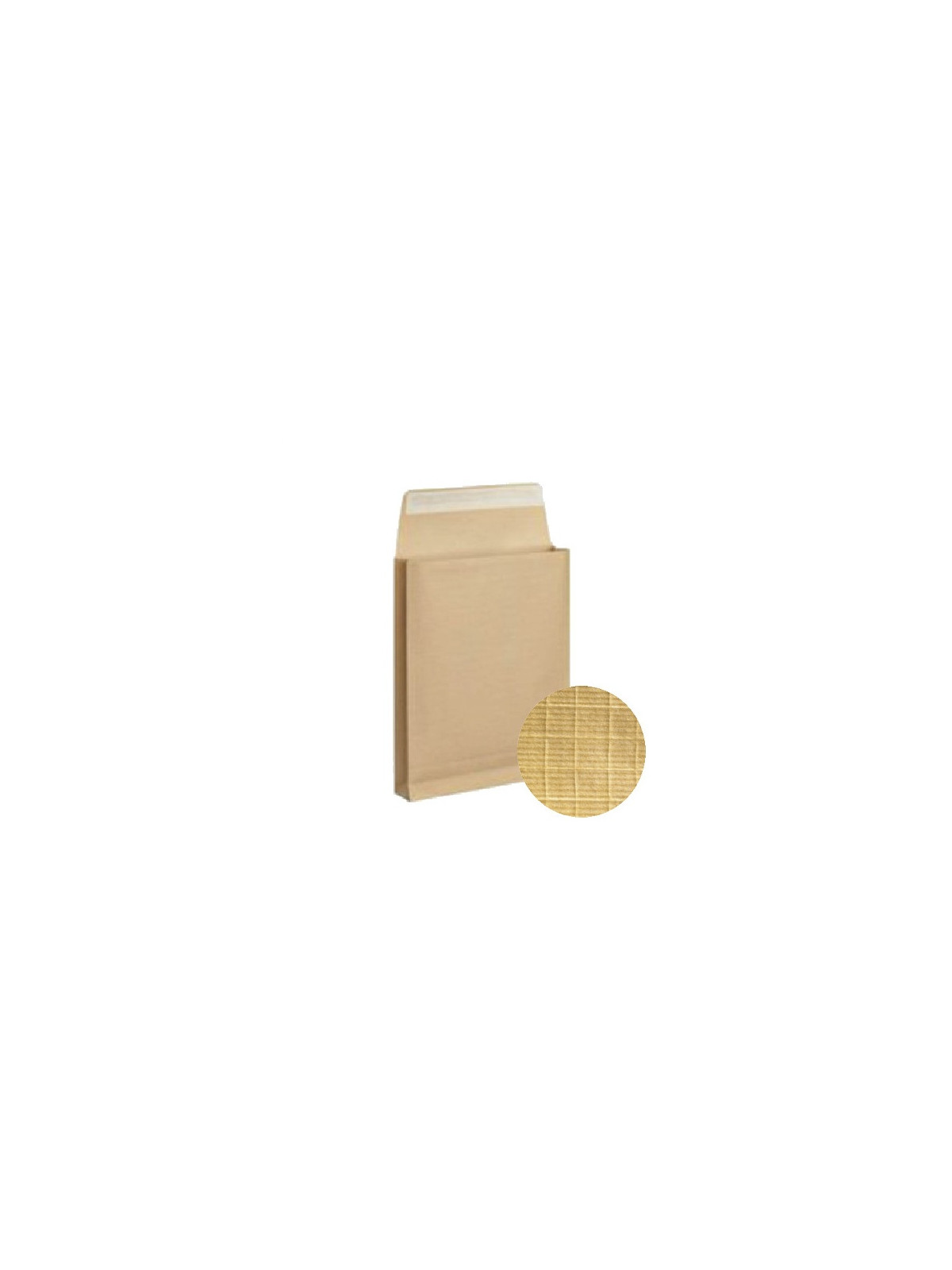 Pochette Kraft armé 280 x 380 mm - 130g - Soufflet 70 mm - Sans fenêtre - Lot de 25