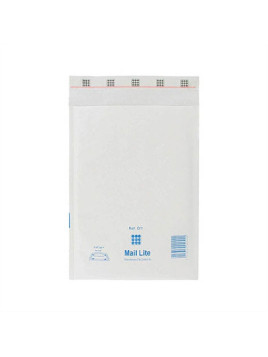 Pochette à bulles kraft blanc 180 x 260 mm - Le lot de 10