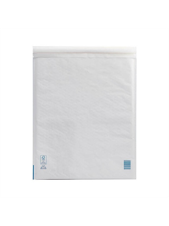 Pochette à bulles kraft blanc 350 x 470 mm - Le lot de 10