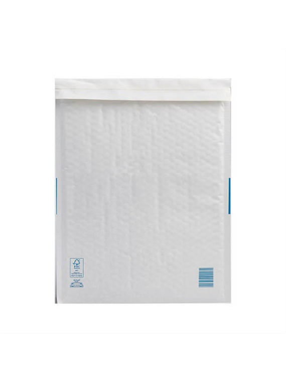 Pochette à bulles kraft blanc 350 x 470 mm - Le lot de 10