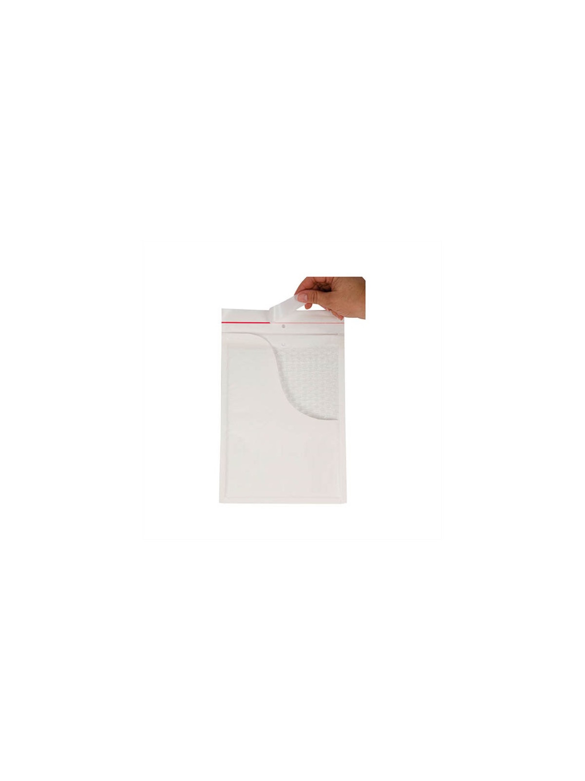 Pochette à bulles kraft blanc 350 x 470 mm - Le lot de 10