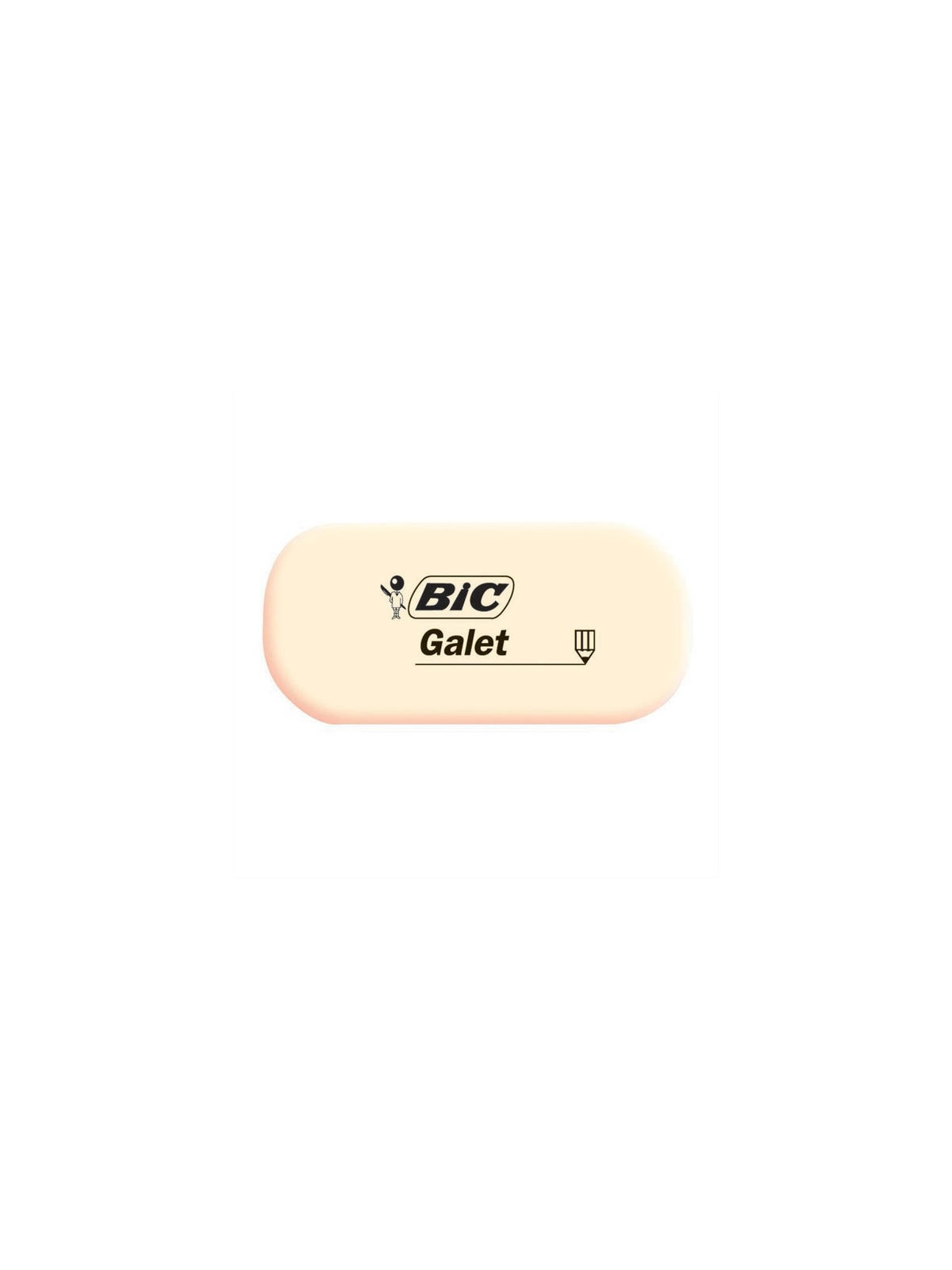 Gomme blanche galet BIC Galet