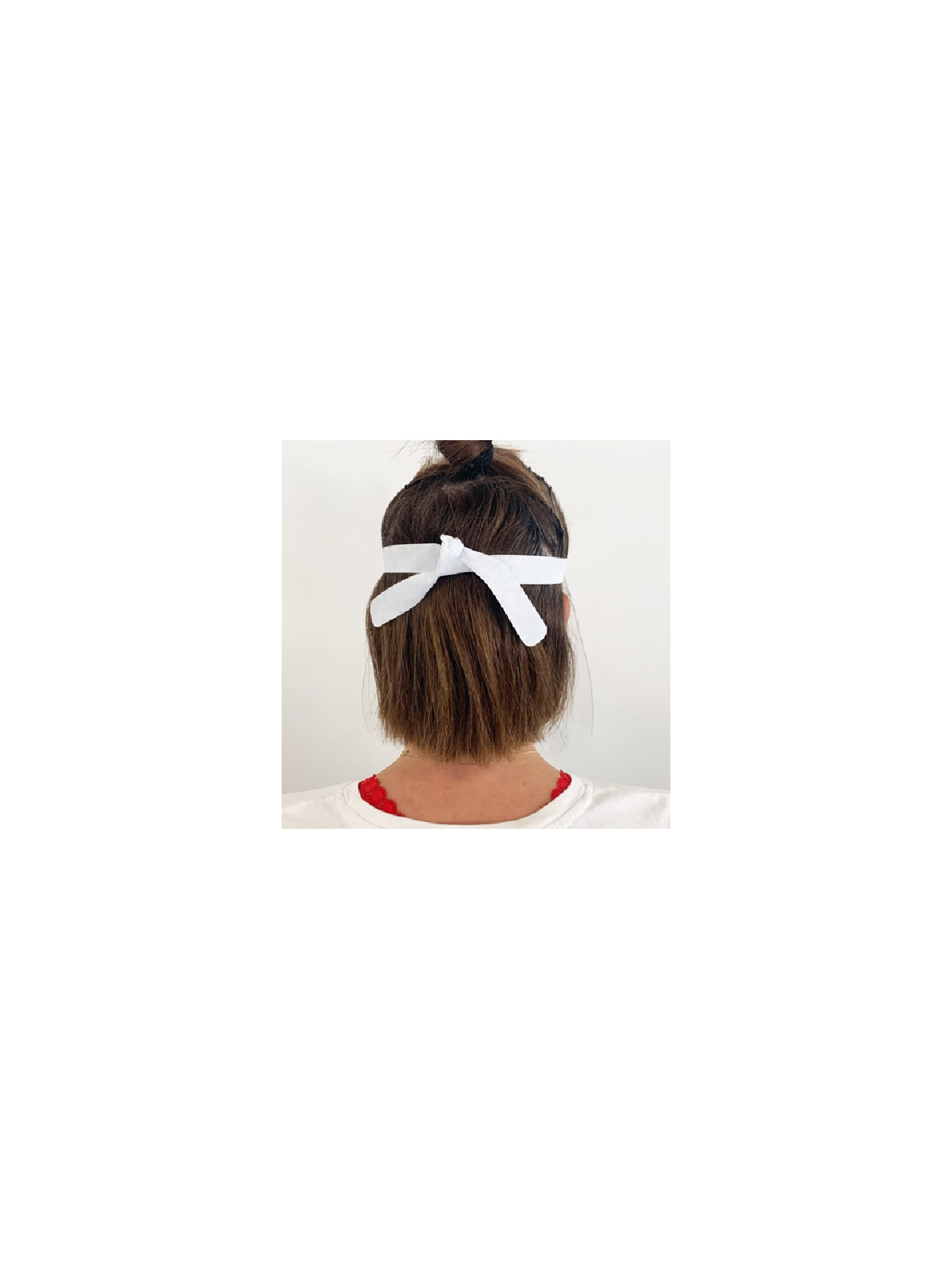 Visière de protection plastique transparente souple - Réutilisable et lavable - Le lot de 5