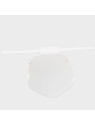 Visière de protection plastique transparente souple - Réutilisable et lavable - Le lot de 5