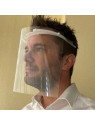 Visière de protection PVC transparente avec serre-tête - Réutilisable et lavable - Le lot de 5