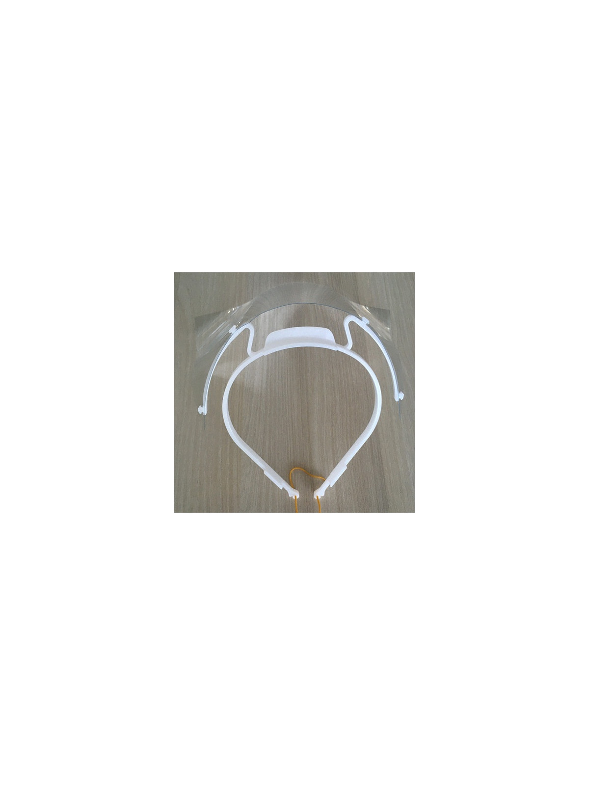 Visière de protection PVC transparente avec serre-tête - Réutilisable et lavable - Le lot de 5