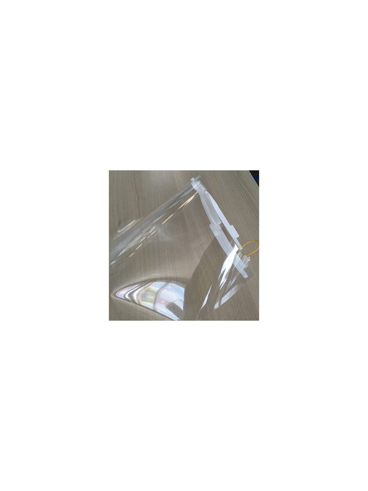 Visière de protection PVC transparente avec serre-tête - Réutilisable et lavable - Le lot de 5