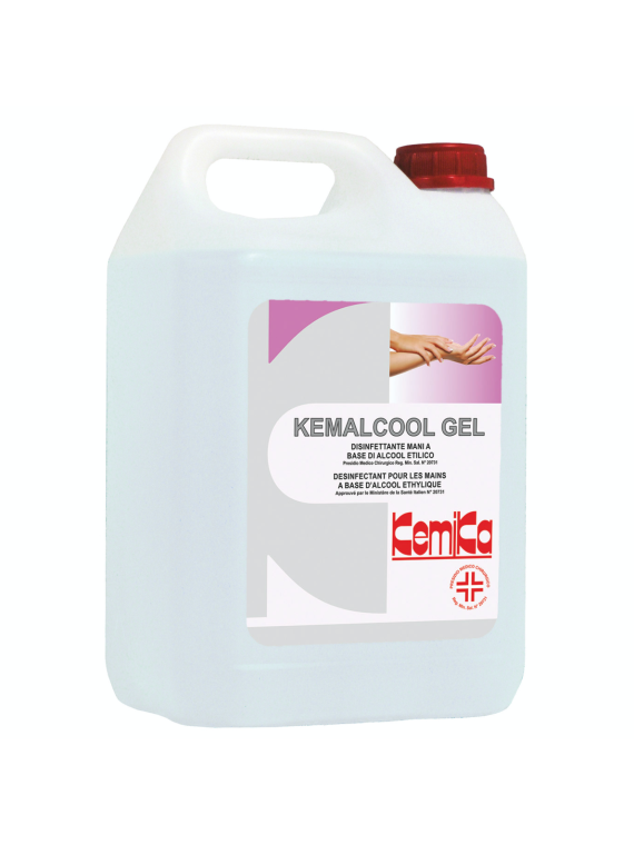 Gel hydroalcoolique virucide pour les mains EN 14476 - Le bidon de 5L
