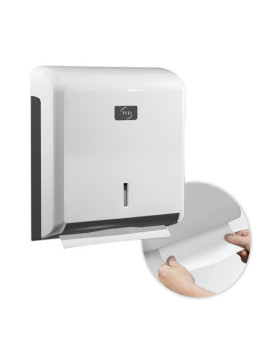 Distributeur pour essuie-mains plié ABS blanc