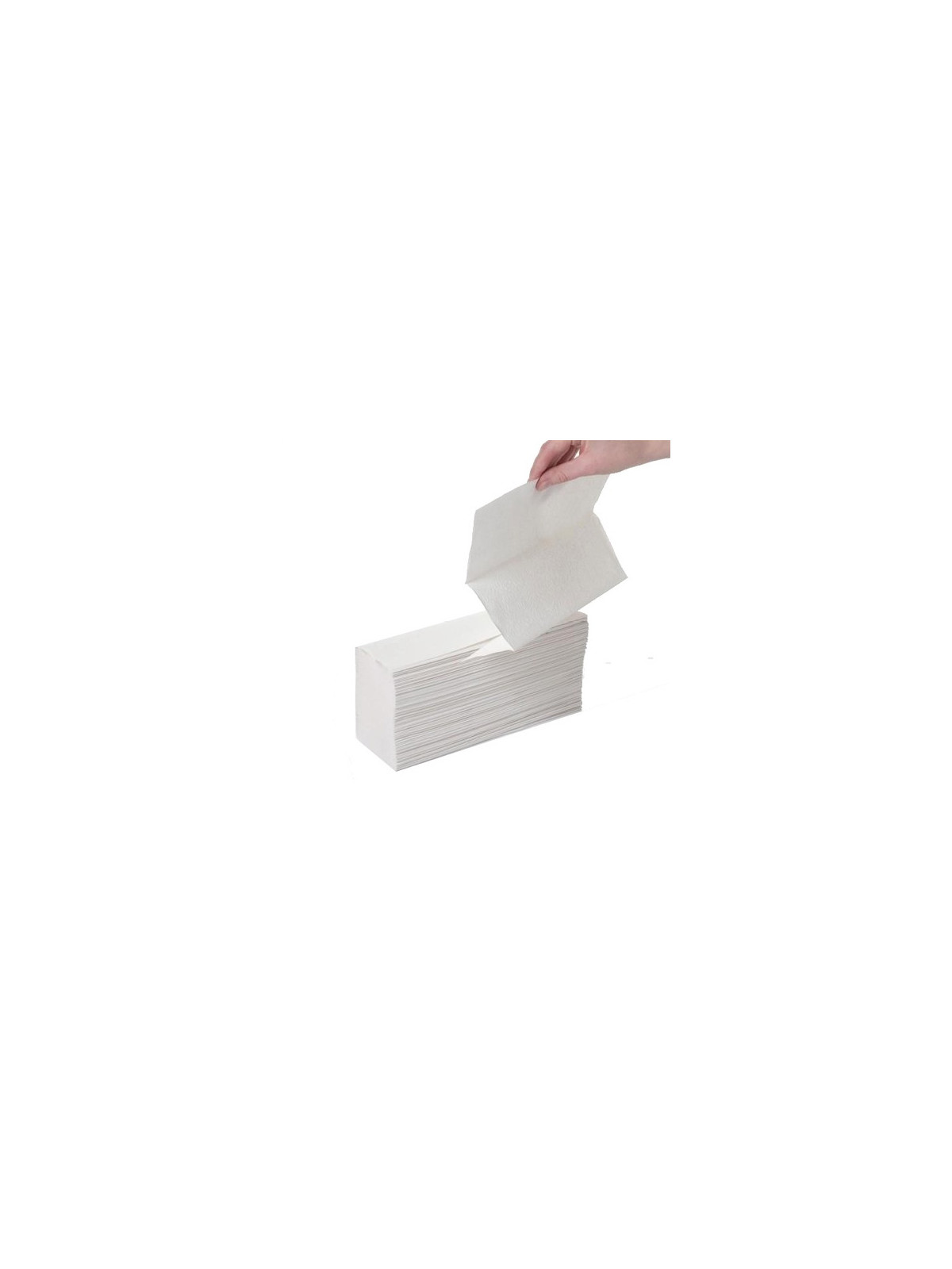 Essuie-mains Ecolabel plié à plat Zig Zag - 160 feuilles - 240 x 203 mm - Le carton de 25 paquets