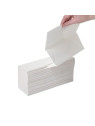 Essuie-mains Ecolabel plié à plat Zig Zag - 160 feuilles - 240 x 203 mm - Le carton de 25 paquets