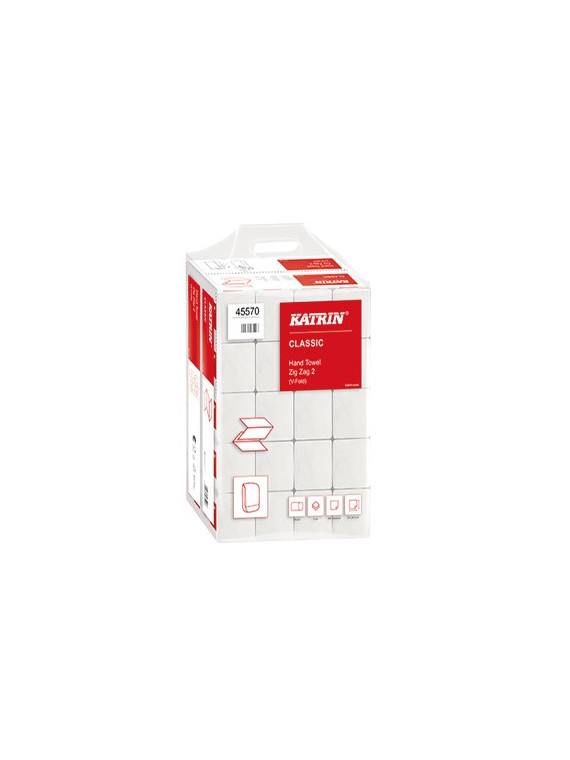 Essuie-mains Ecolabel plié à plat Zig Zag - 160 feuilles - 240 x 203 mm - Le carton de 25 paquets