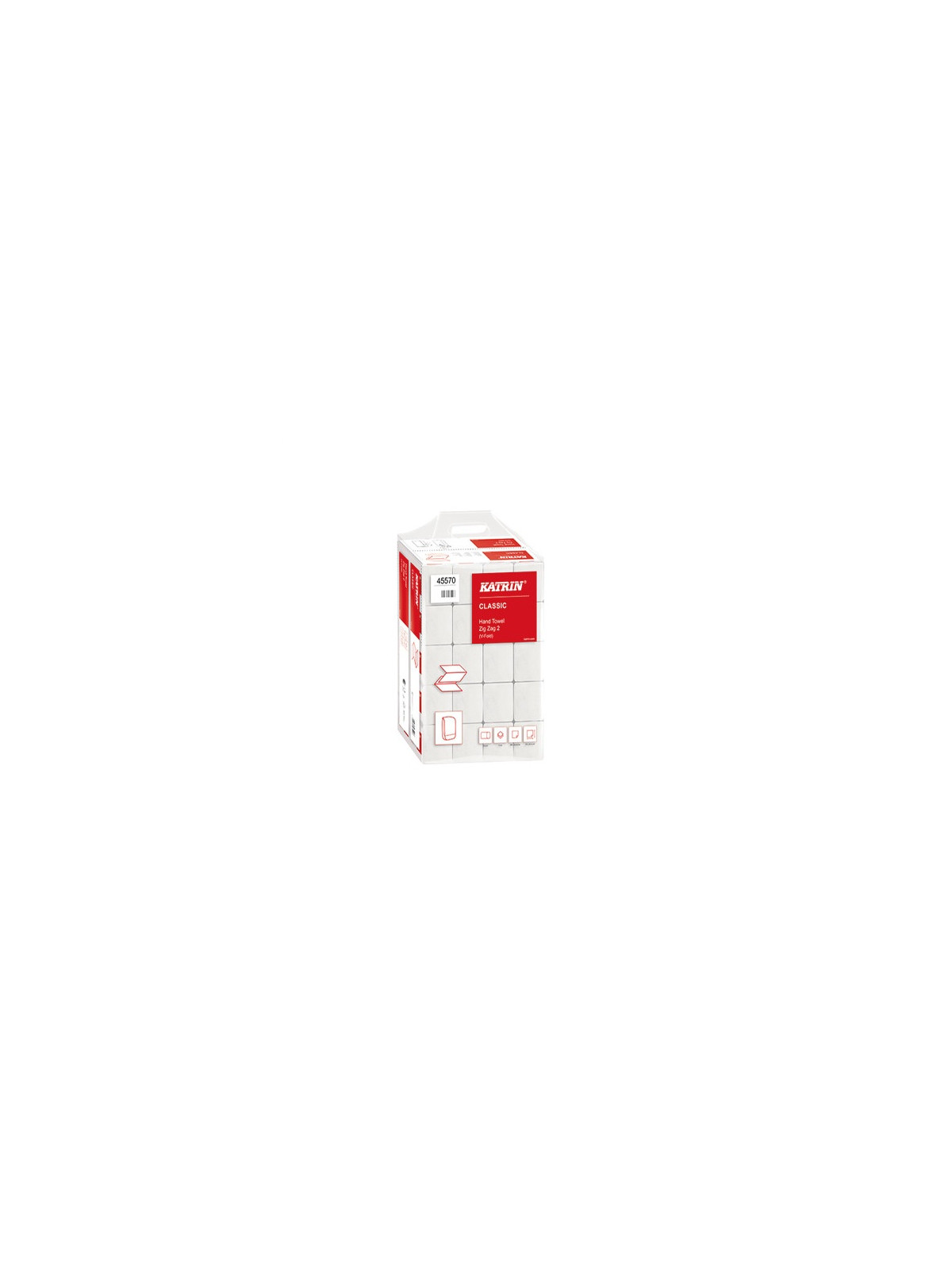 Essuie-mains Ecolabel plié à plat Zig Zag - 160 feuilles - 240 x 203 mm - Le carton de 25 paquets