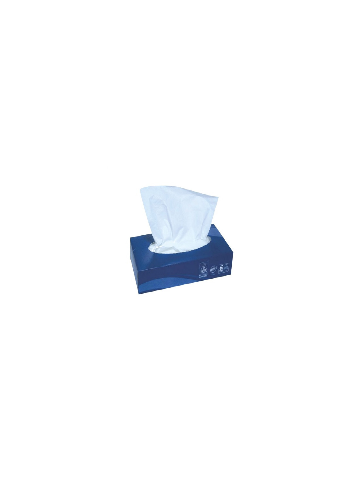 Mouchoirs blancs Ecolabel - La boîte de 100