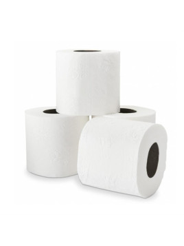 Papier toilette haute qualité 3 épaisseurs label Ecolabel - 250 feuilles - Le lot de 24 rouleaux