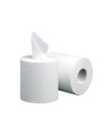 Essuie-mains bobine Ecolabel dévidage central - 450 feuilles - Blanche - Le lot de 2
