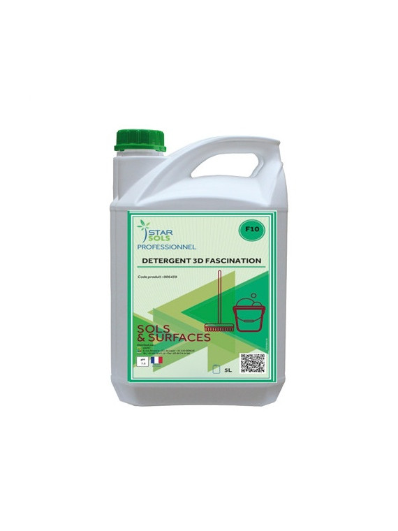 Nettoyant désinfectant 3D sols & surfaces - Le bidon de 5L - Tentation