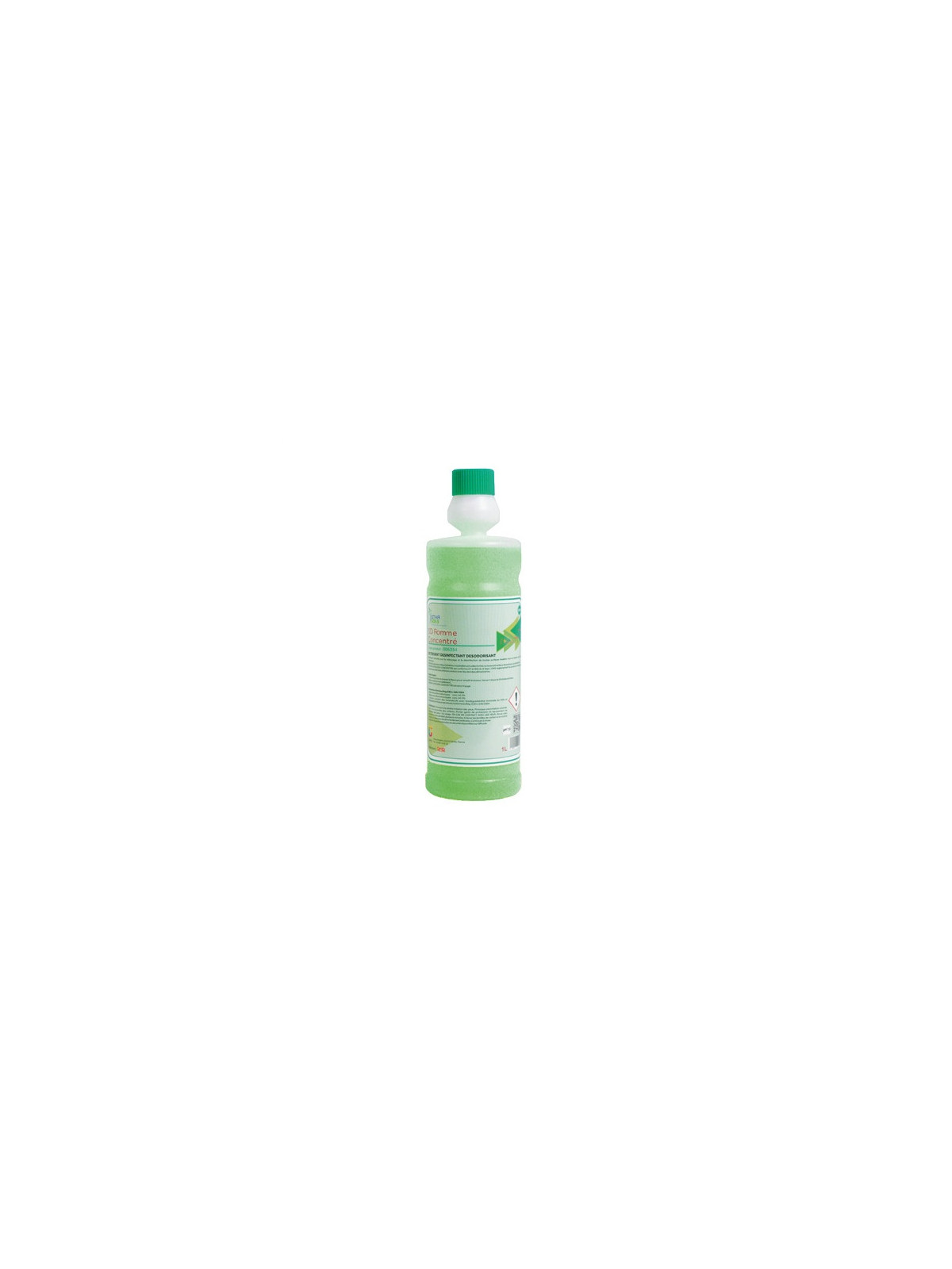 Nettoyant 2D sols & surfaces - Concentré - Le flacon doseur 1L - Pomme