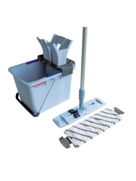 Kit Vileda Ultra Speed (Seau 15l + presse + support + frange microfibres) - Livré sans manche
