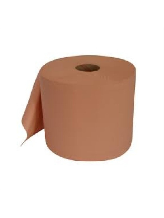 Essuie-mains bobine Ecolabel - 1000 feuilles - Chamois - Le lot de 2