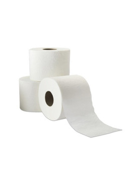 Papier toilette blanc Ecolabel - Le lot de 12 rouleaux