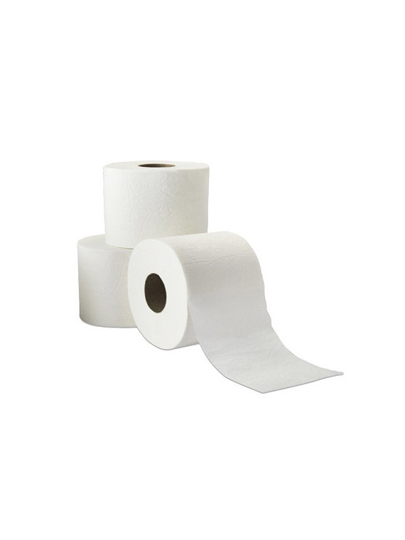 Papier toilette blanc Ecolabel - Le lot de 12 rouleaux
