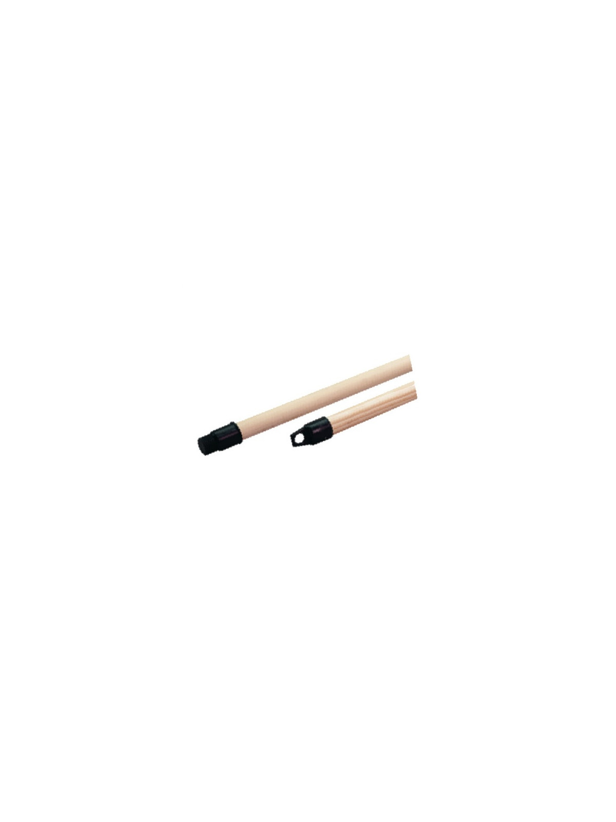 Manche balais bois à vis 130 cm - Brut