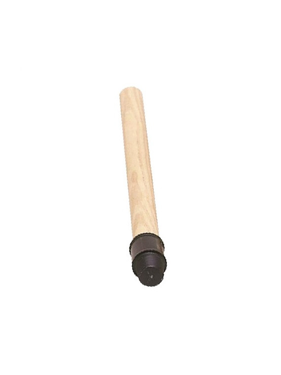Manche balais bois à vis 130 cm - Brut