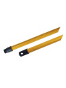 Manche balais bois à vis 130 cm - Vernis