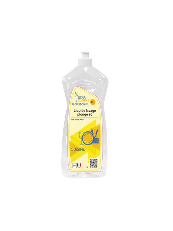 Liquide vaisselle professionnel FRAMBOISE - Flacon de 1L