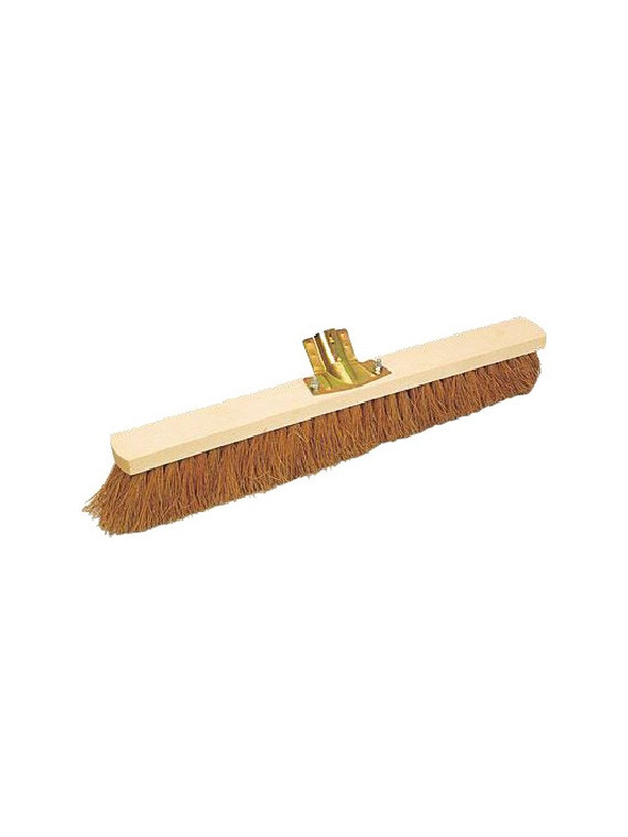 Balai coco naturel 80 cm - Douille métal