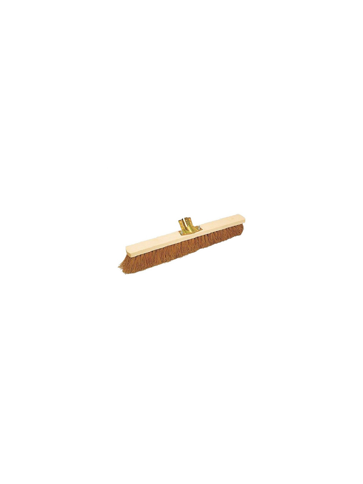 Balai coco naturel 80 cm - Douille métal