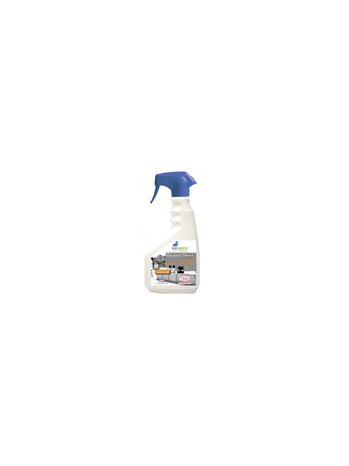 Désinfectant alimentaire sols & surfaces bactéricide Ecolabel - Pulvérisateur 750 ml