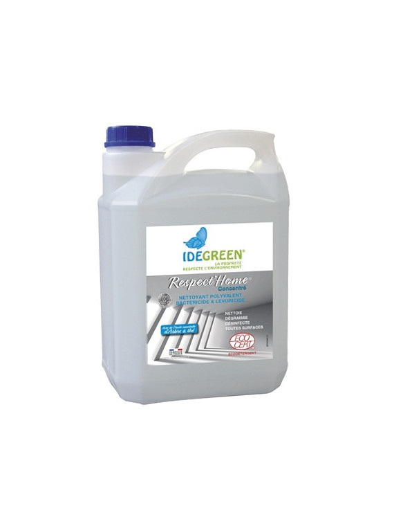Désinfectant alimentaire sols & surfaces bactéricide Ecolabel - Bidon de 5L