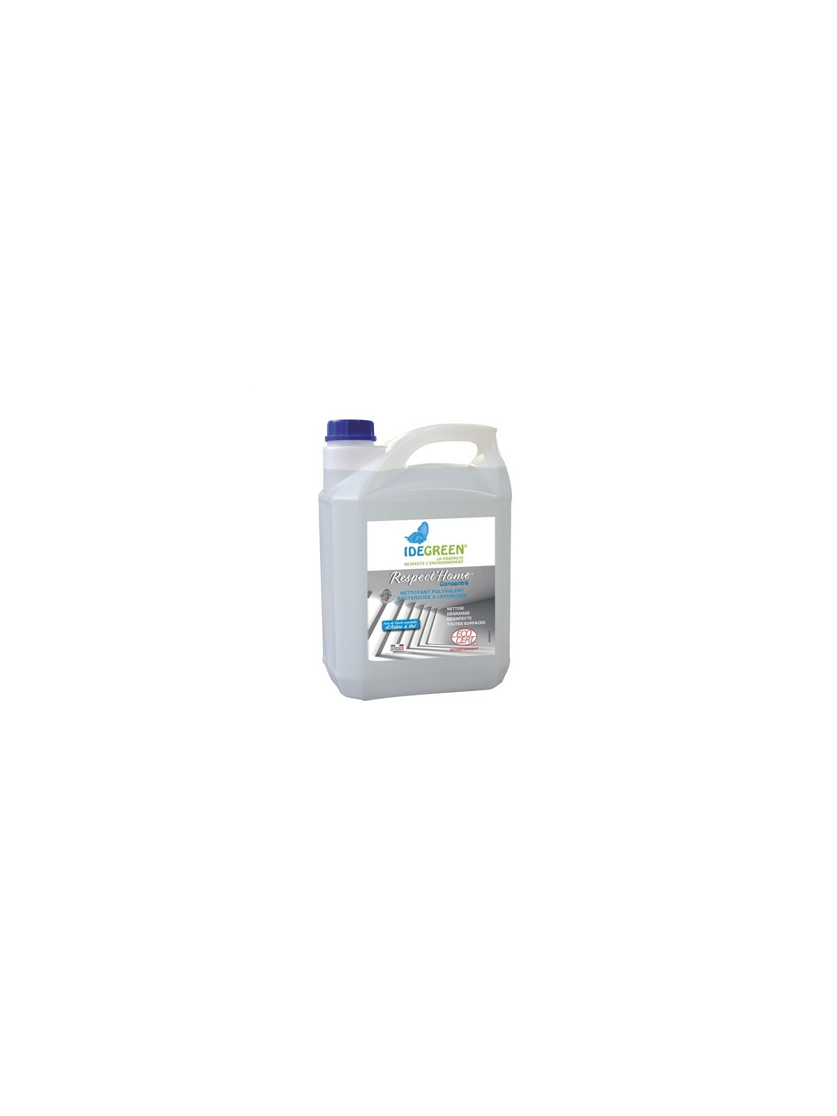 Désinfectant alimentaire sols & surfaces bactéricide Ecolabel - Bidon de 5L