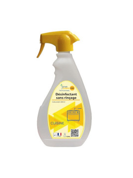 Désinfectant alimentaire bactéricide & fongicide EN 14476 sans rinçage - Le pulvérisateur 750 ml