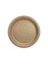 Assiette ronde en carton kraft biodégradable 17,5 cm - Le paquet de 50