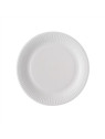 Assiette ronde en carton blanc biodégradable 18 cm - Le paquet de 100