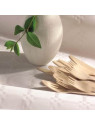 Nappe en rouleau papier damassé recyclé blanc - Le rouleau de 100 m