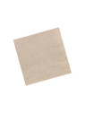Mini serviettes cocktail en papier nature 2 épaisseurs 20 x 20 cm - Le paquet de 100