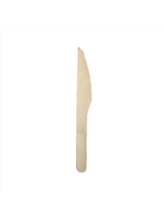 Couteau en bois 16 cm - Le paquet de 100