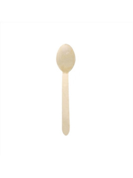 Cuillère en bois 15,5 cm - Le paquet de 100