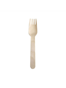 Fourchette en bois 15,5 cm - Le paquet de 100