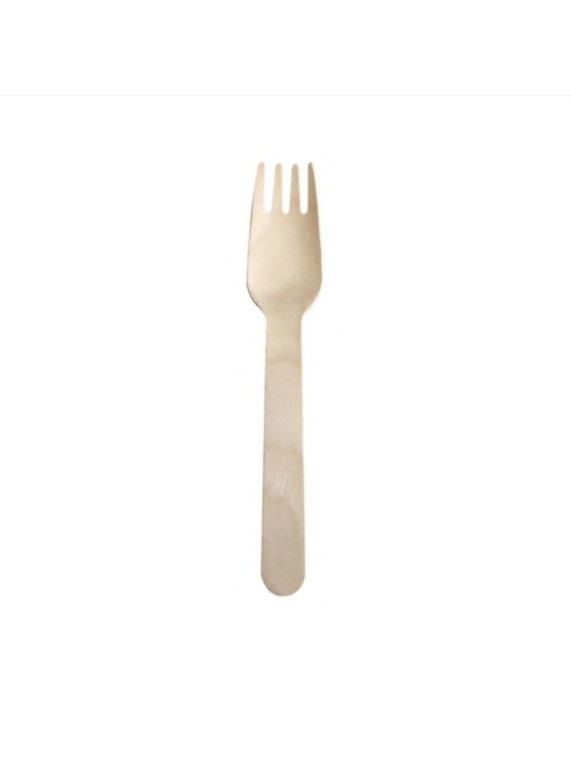 Fourchette en bois 15,5 cm - Le paquet de 100