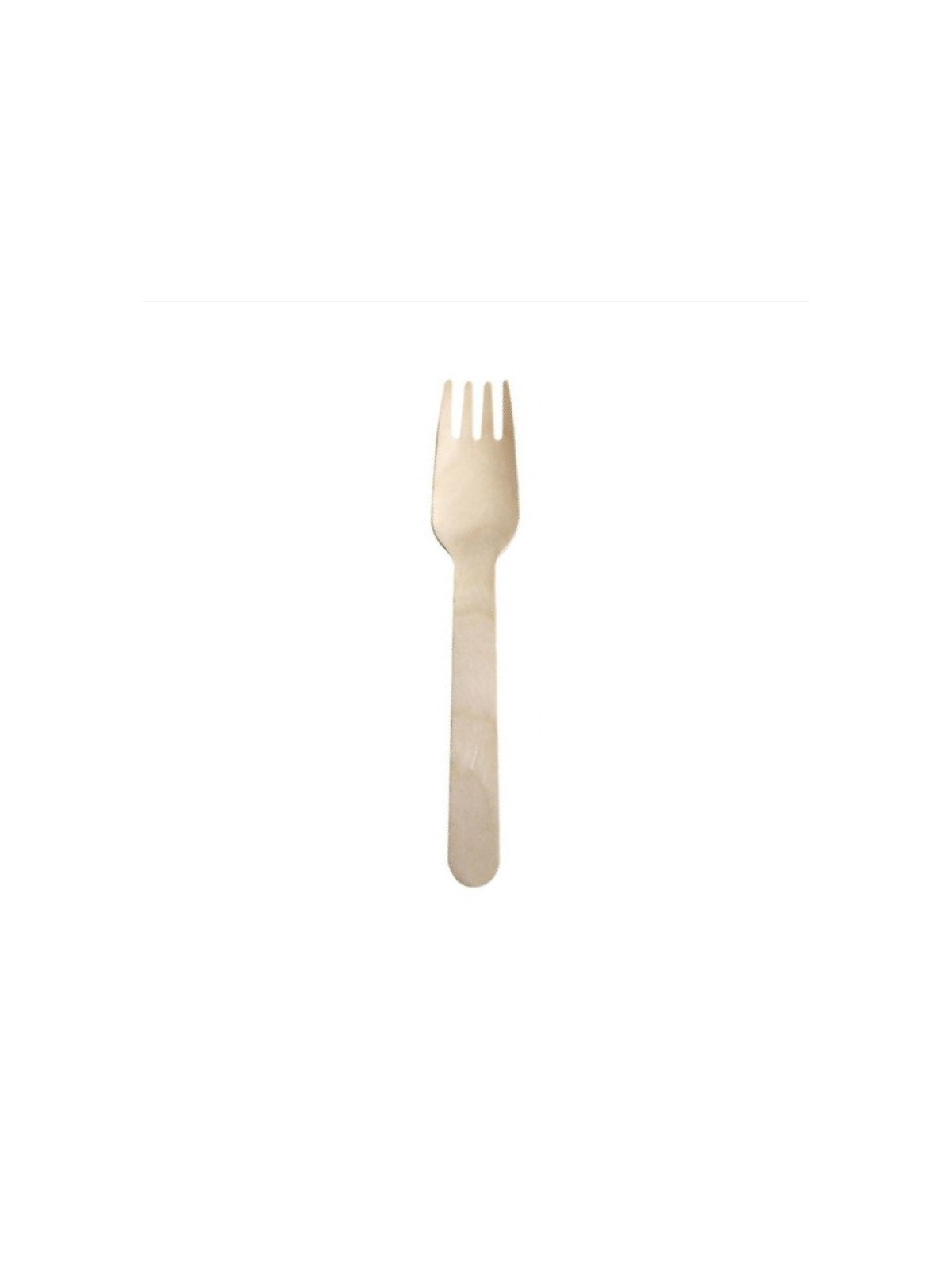 Fourchette en bois 15,5 cm - Le paquet de 100
