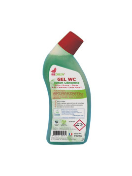 Gel WC détartrant Ecolabel - Parfum clémentine - Bout. 750 ml - Le lot de 2