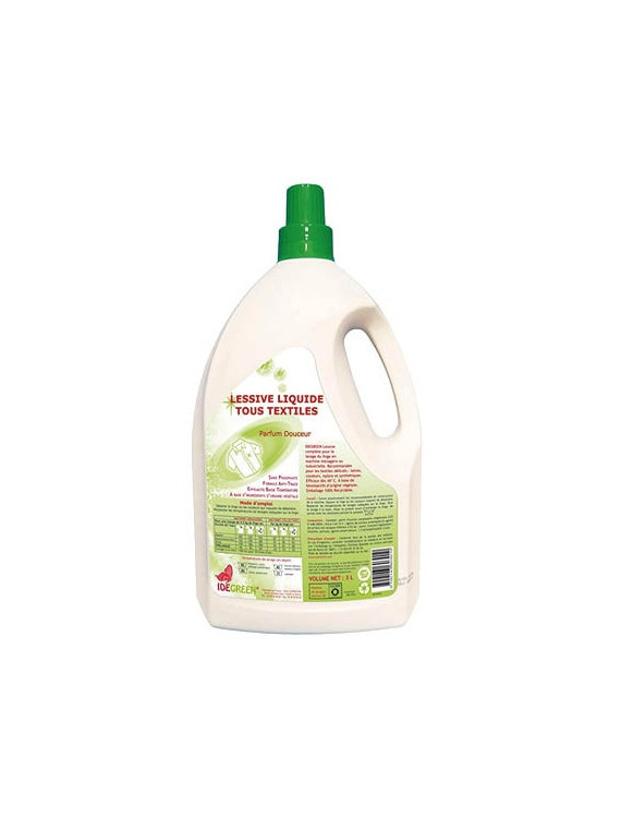 Lessive liquide éco-responsable tous textiles 3L