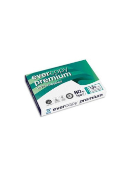 Papier Blanc 100% recyclé A4 80g - Le carton de 5 ramettes de 500 feuilles